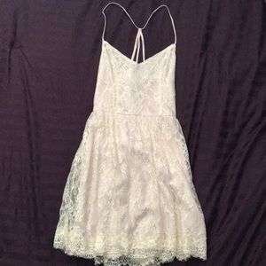 Thin strapped lace dress